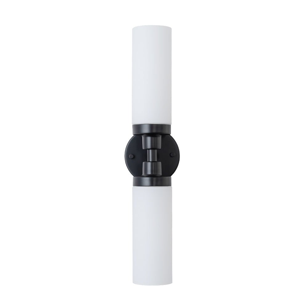 Ornuvyr Modern Cylinder Opal Glass Vanity Wall Lamp