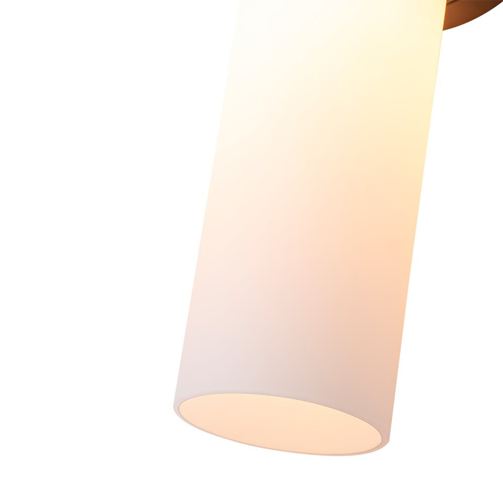Ornuvyr Modern Cylinder Opal Glass Vanity Wall Lamp