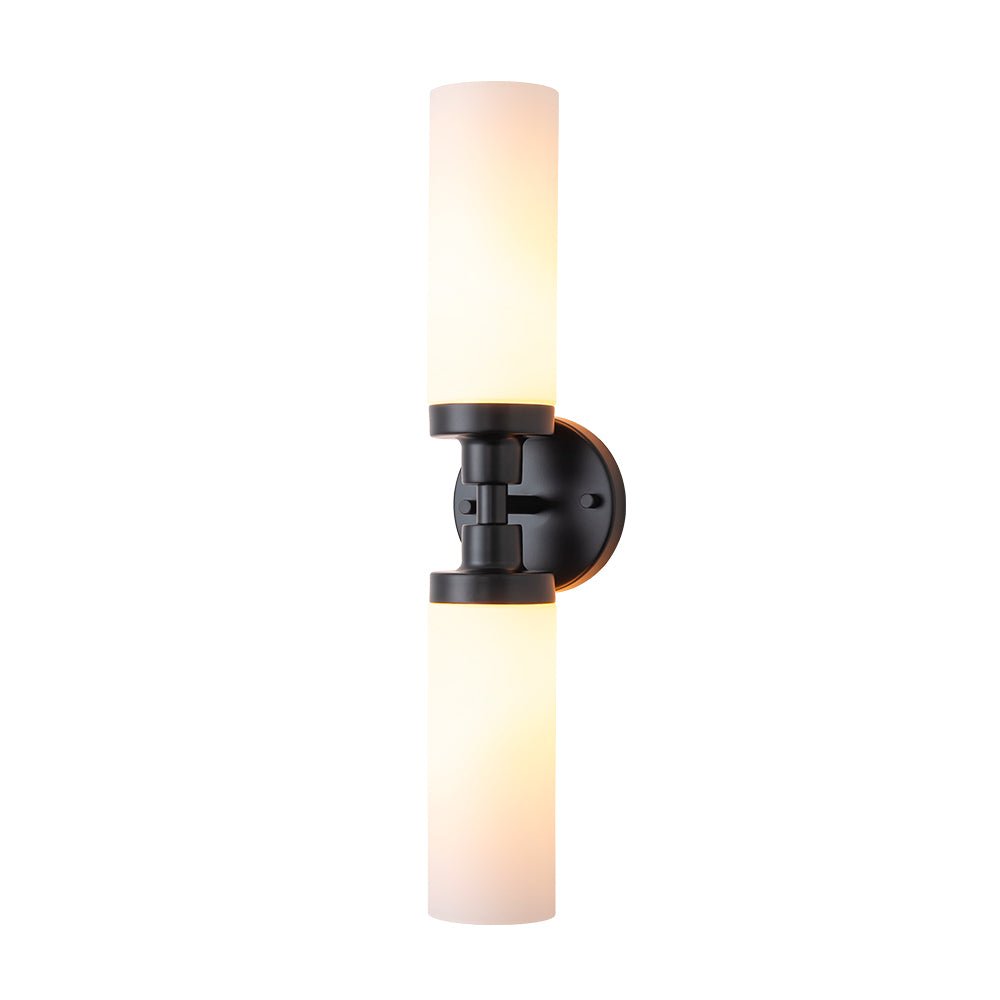 Ornuvyr Modern Cylinder Opal Glass Vanity Wall Lamp