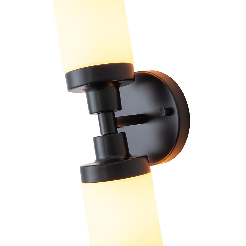 Ornuvyr Modern Cylinder Opal Glass Vanity Wall Lamp