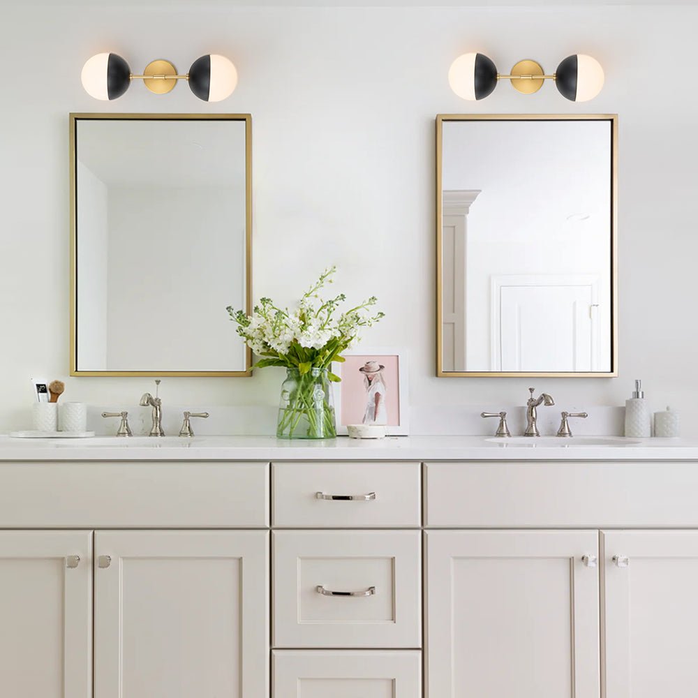 Ulfulix Modern Opal Glass Wall Sconce