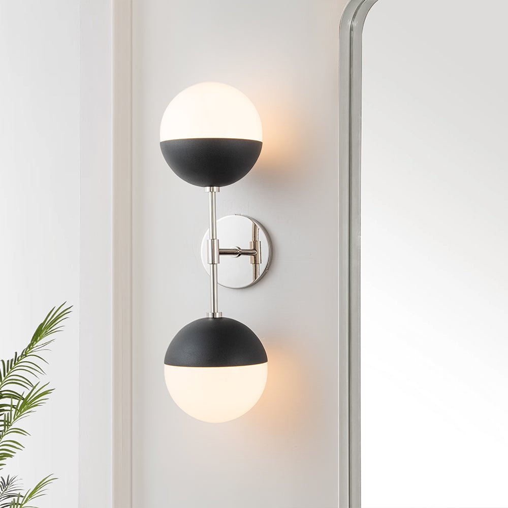 Ulfulix Modern Opal Glass Wall Sconce