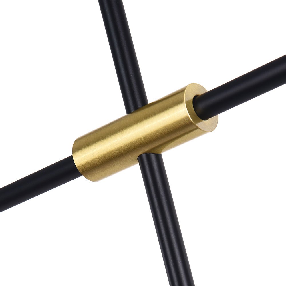 Modern Linear Metal Chandelier