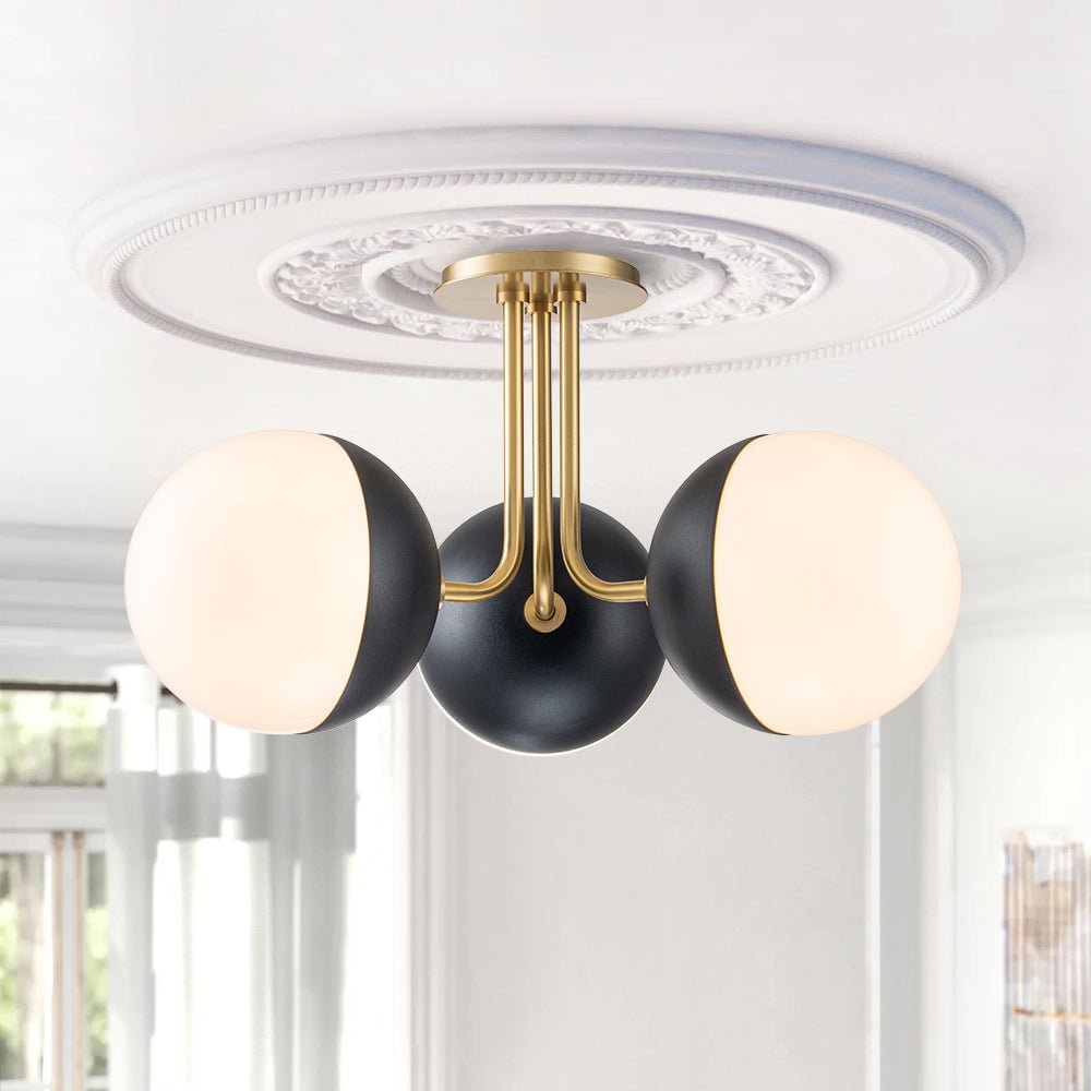 Aevuva Modern Milky Glass Ceiling Light