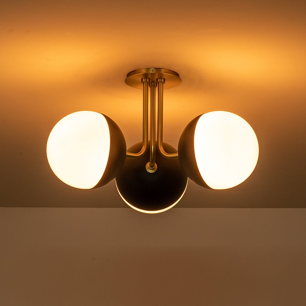 Aevuva Modern Milky Glass Ceiling Light