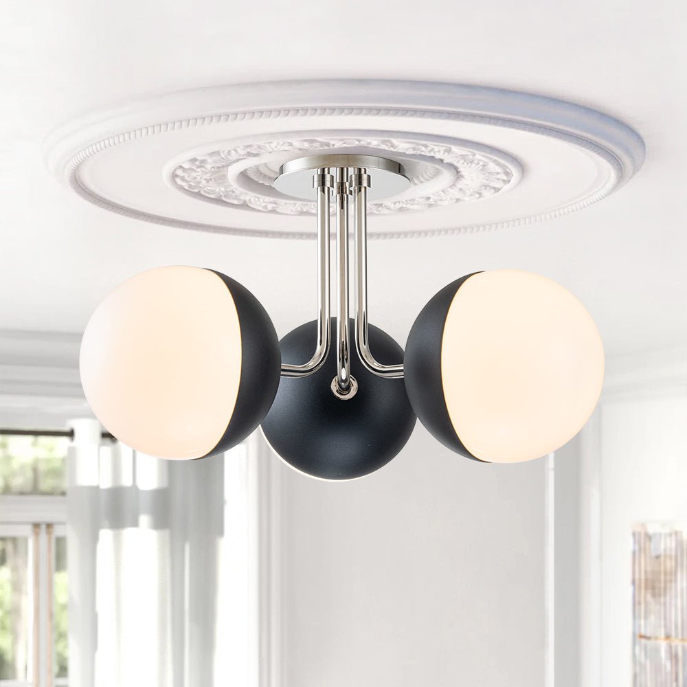 Aevuva Modern Milky Glass Ceiling Light