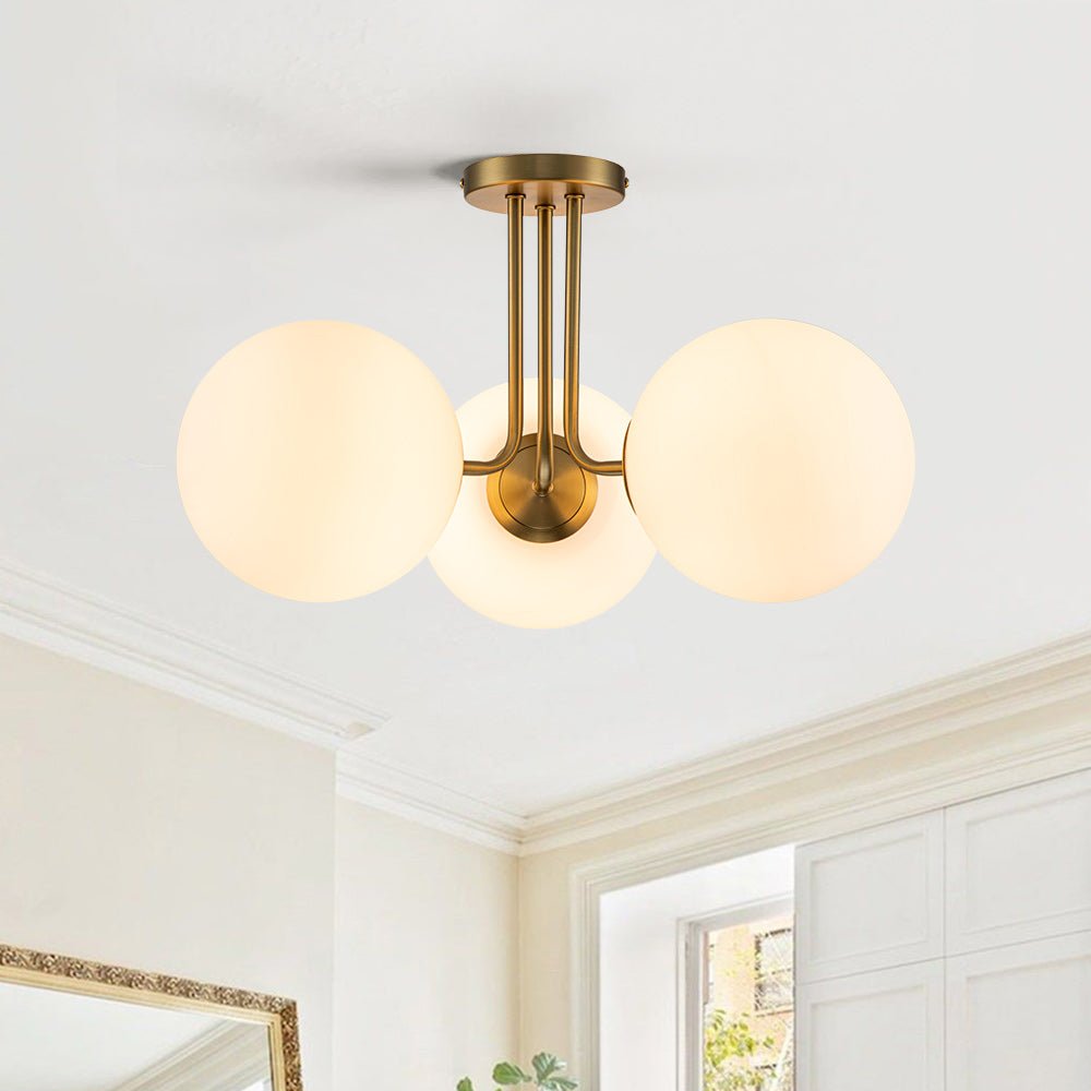 Ombra Modern Opal Glass Ceiling Light