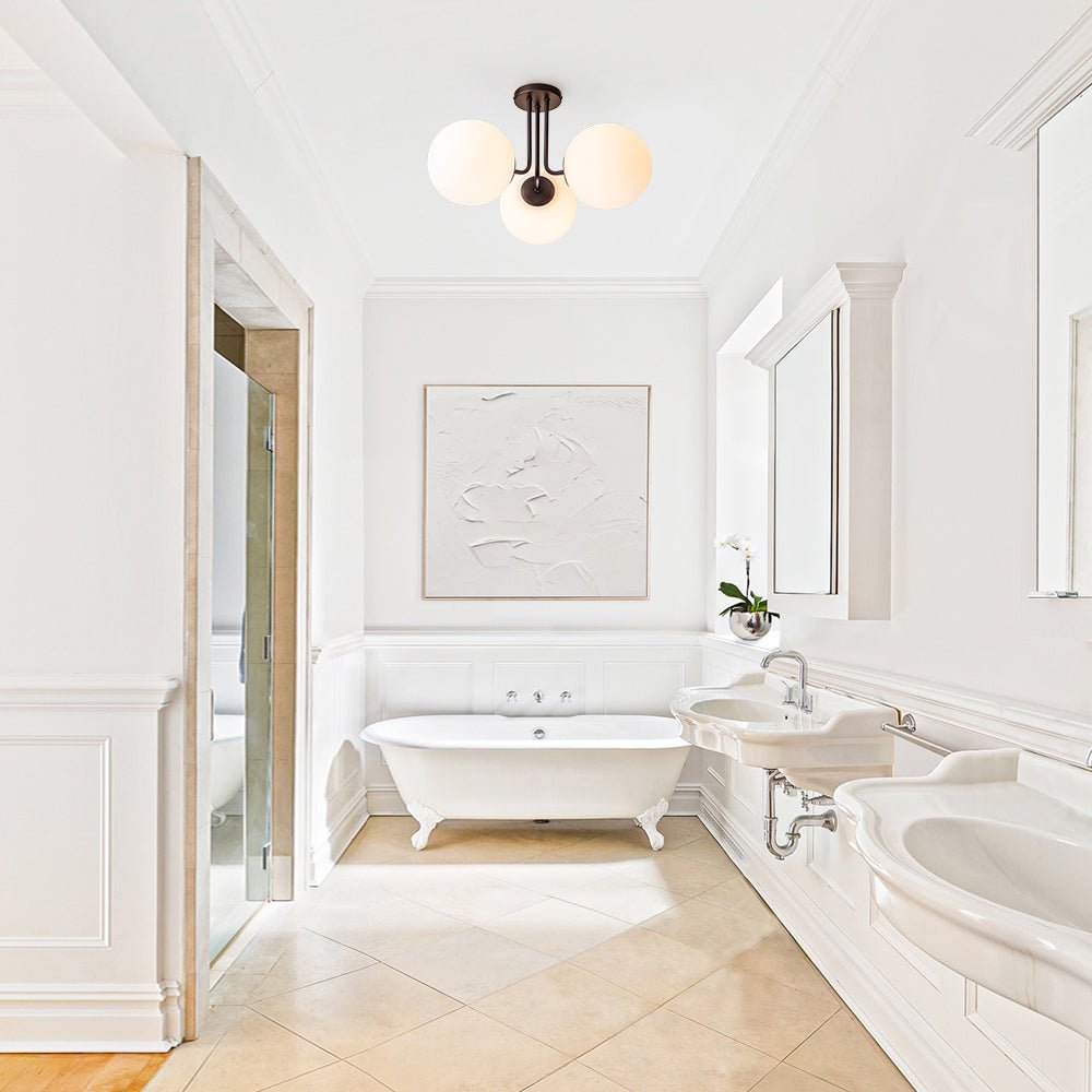 Ombra Modern Opal Glass Ceiling Light
