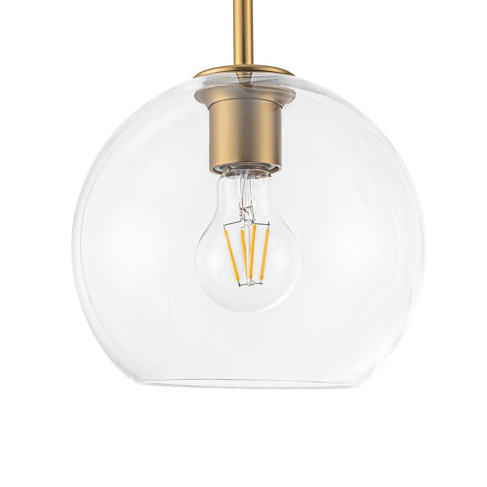 Jarnbrunx Modern Clear Bubble Hanging Sputnik Glass Chandelier
