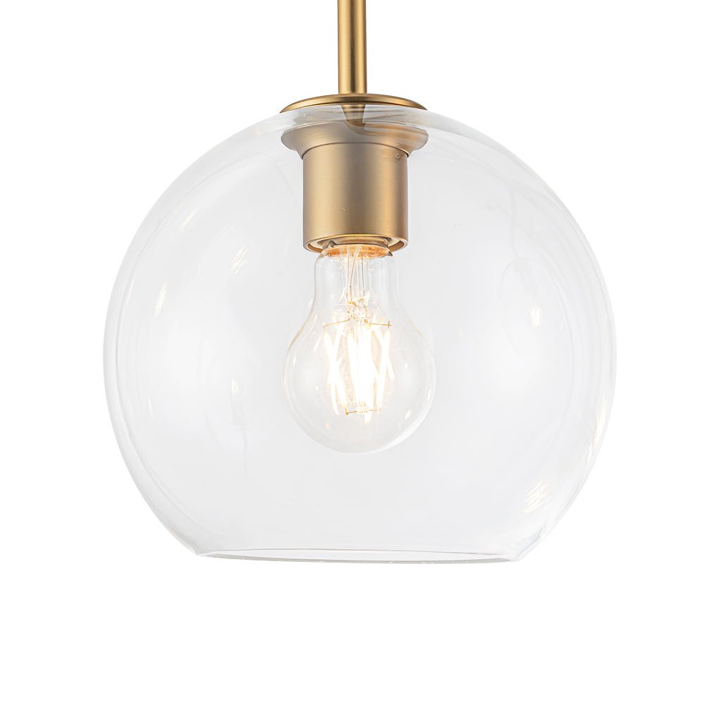 Jarnbrunx Modern Clear Bubble Hanging Sputnik Glass Chandelier