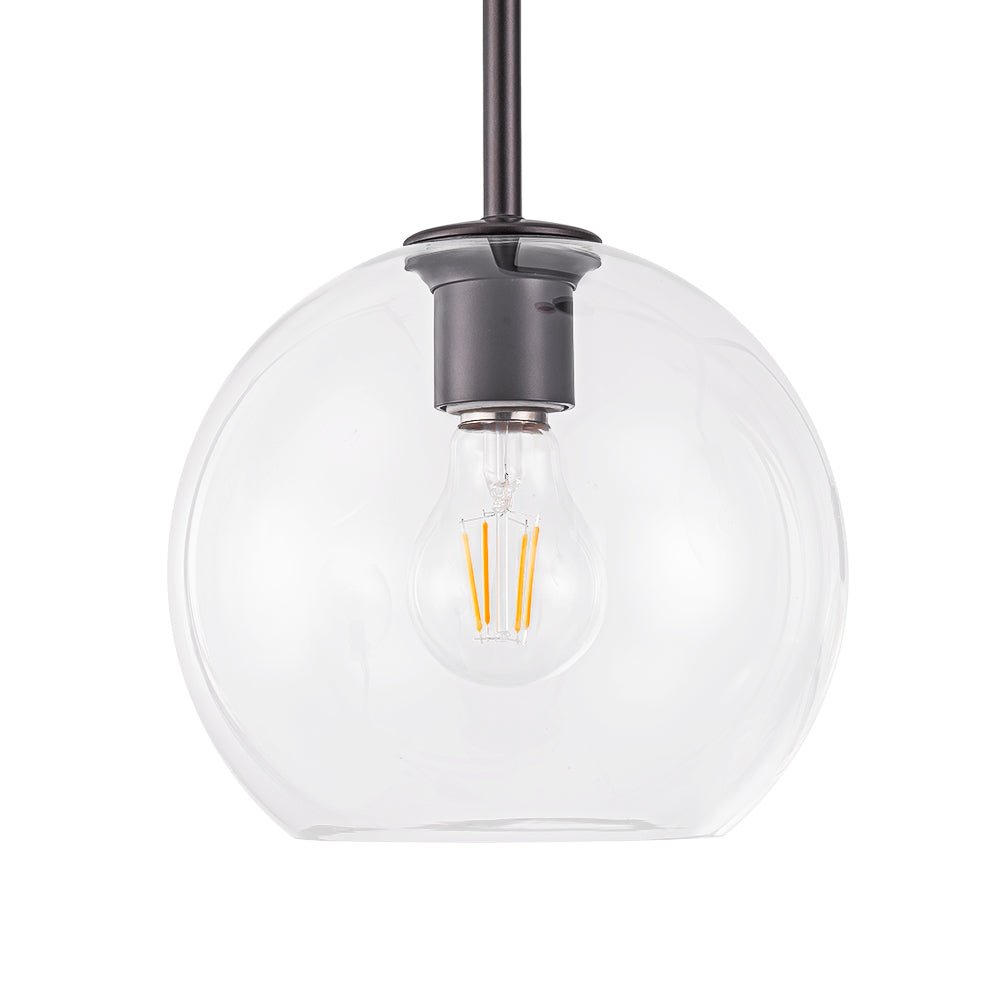 Jarnbrunx Modern Clear Bubble Hanging Sputnik Glass Chandelier
