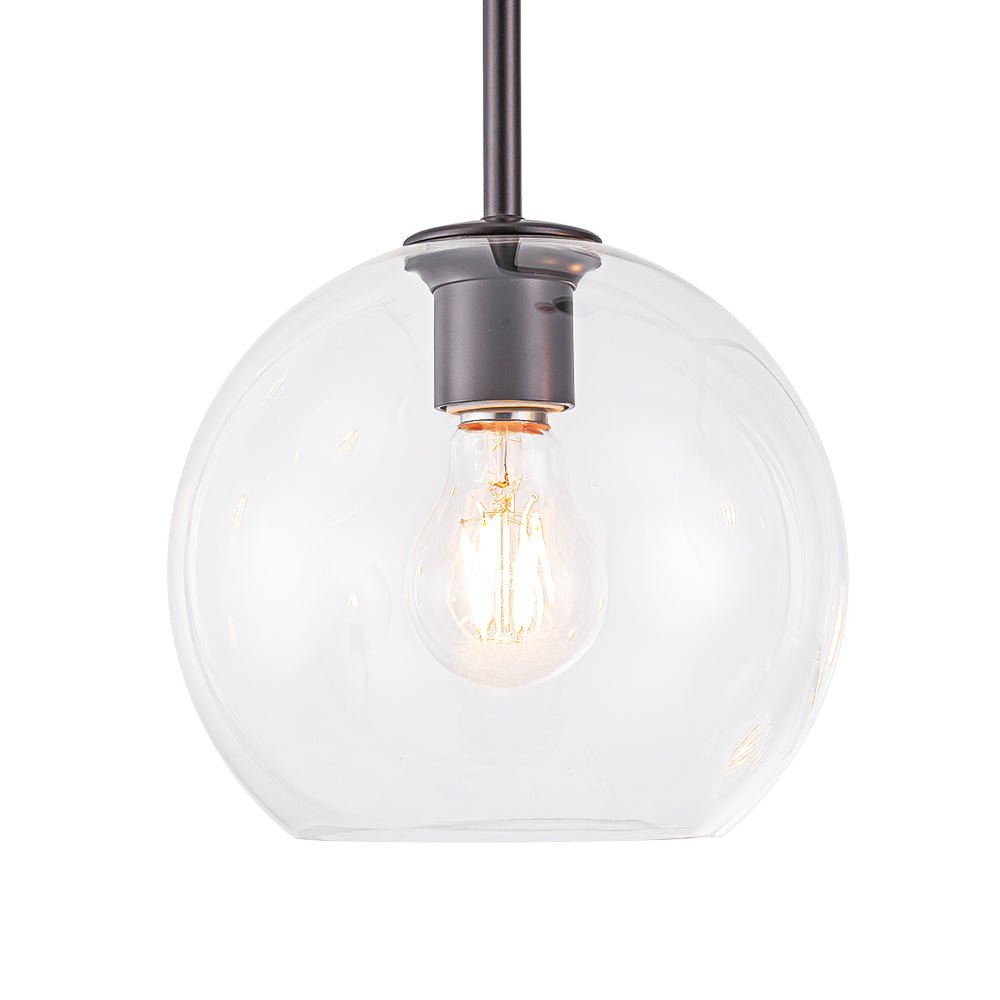 Jarnbrunx Modern Clear Bubble Hanging Sputnik Glass Chandelier
