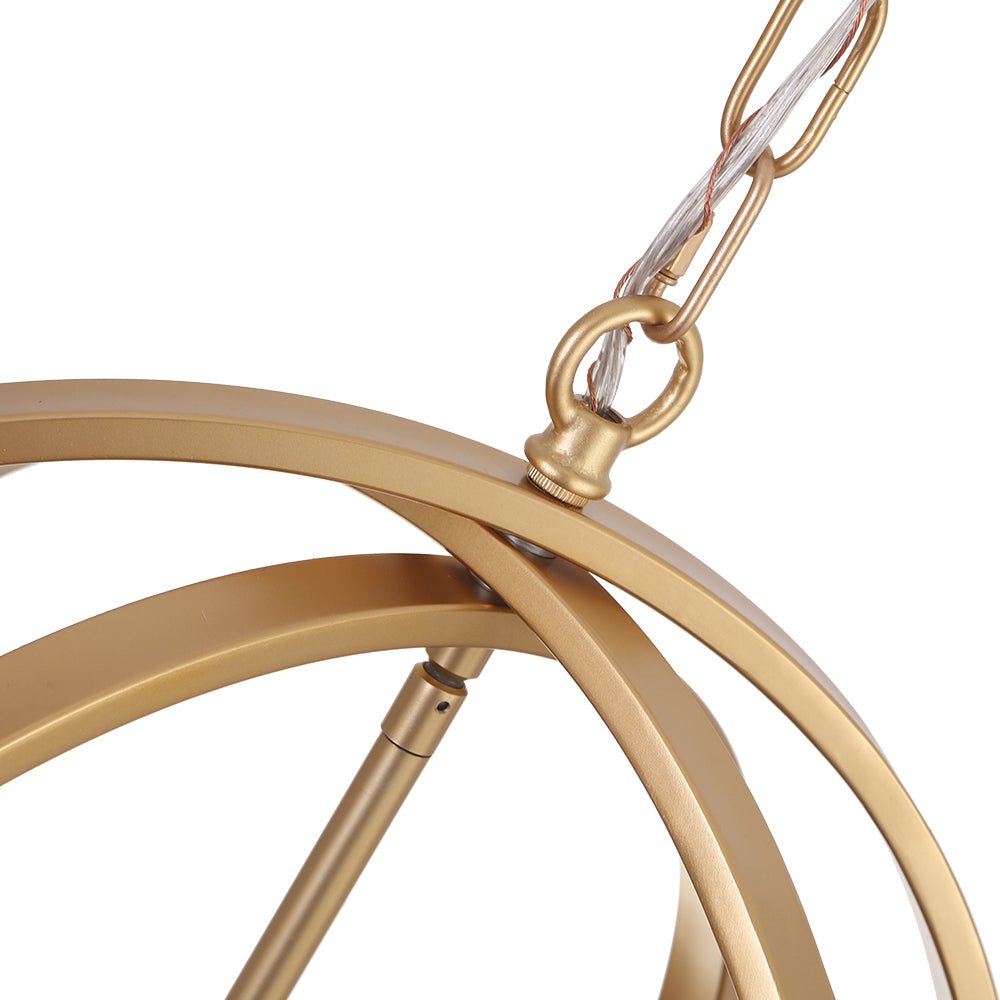 Kvennuvo Modern Geometric Globe Metal Pendant Light