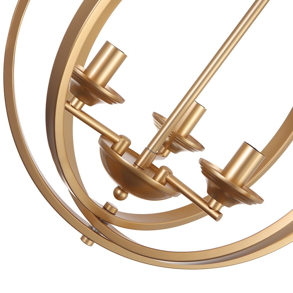 Kvennuvo Modern Geometric Globe Metal Pendant Light