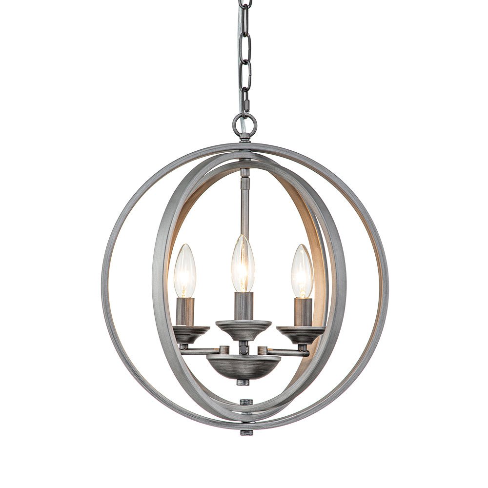 Kvennuvo Modern Geometric Globe Metal Pendant Light