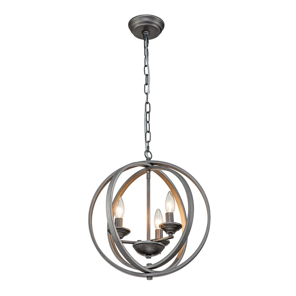 Kvennuvo Modern Geometric Globe Metal Pendant Light