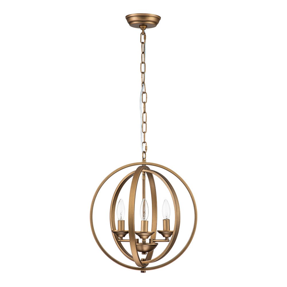 Kvennuvo Modern Geometric Globe Metal Pendant Light