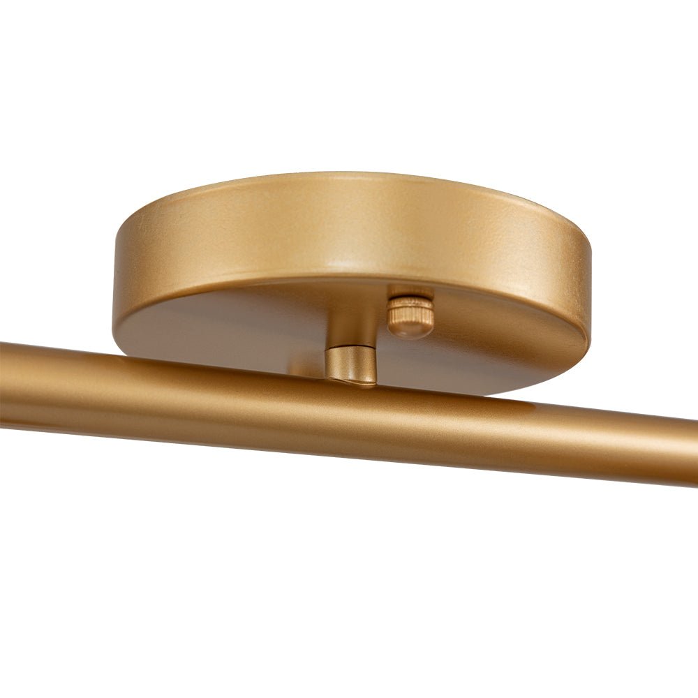 Lorina Modern Linear Metal Semi Flush Track Light