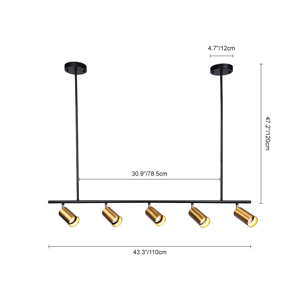 Modern Linear Metal Track Light