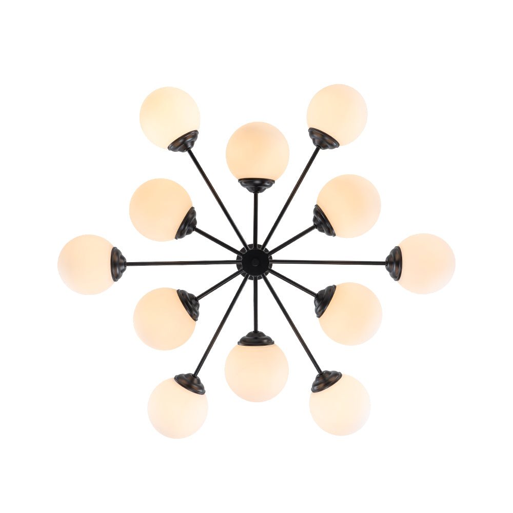 Fyrsta Modern Sputnik Opal Glass Chandelier