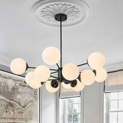 Fyrsta Modern Sputnik Opal Glass Chandelier