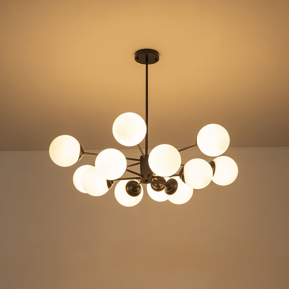 Fyrsta Modern Sputnik Opal Glass Chandelier