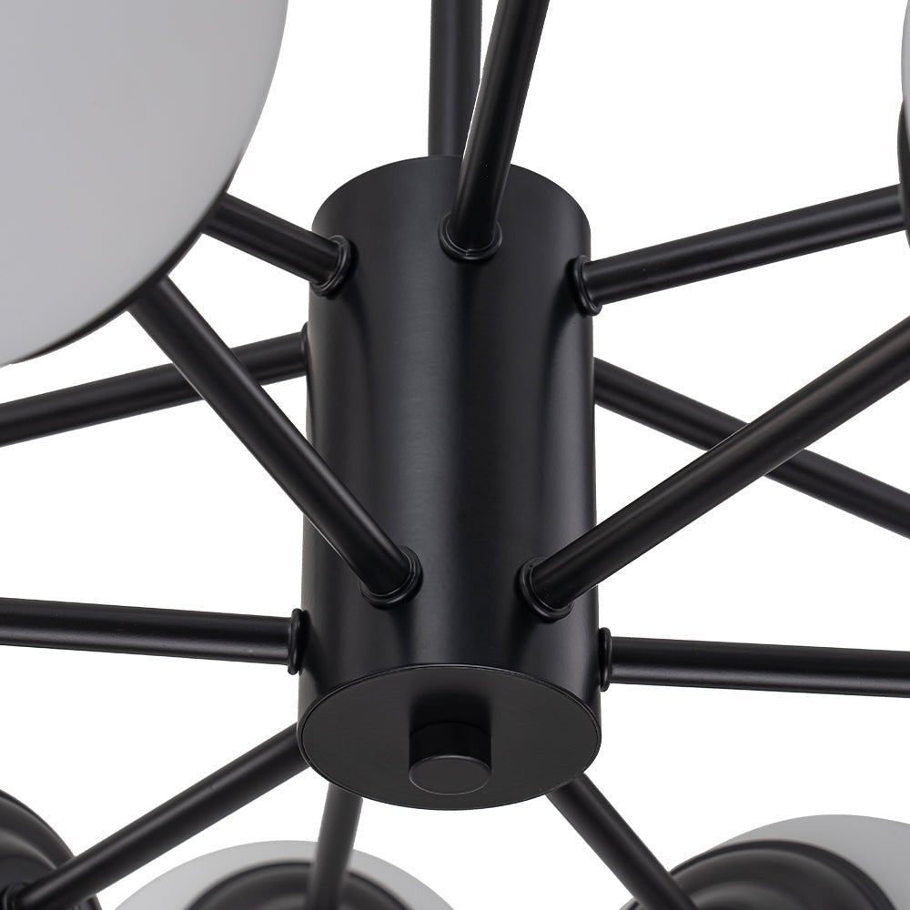 Fyrsta Modern Sputnik Opal Glass Chandelier