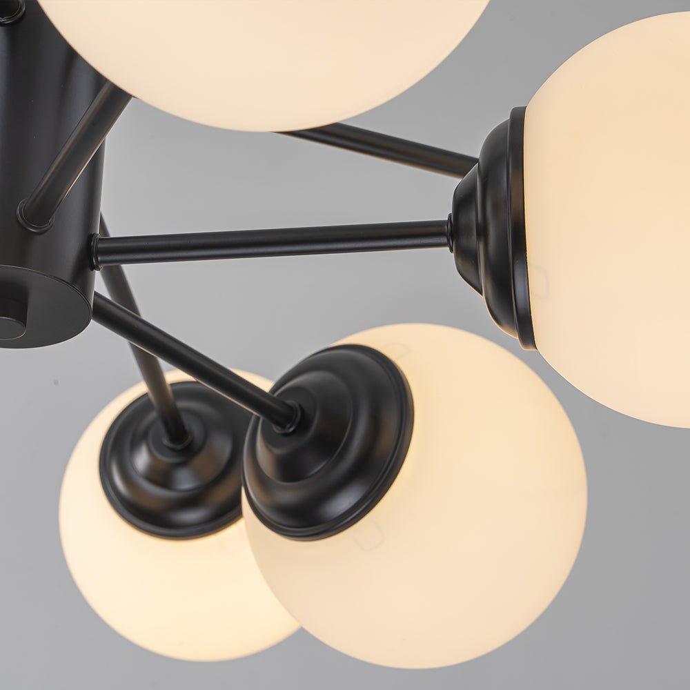 Fyrsta Modern Sputnik Opal Glass Chandelier