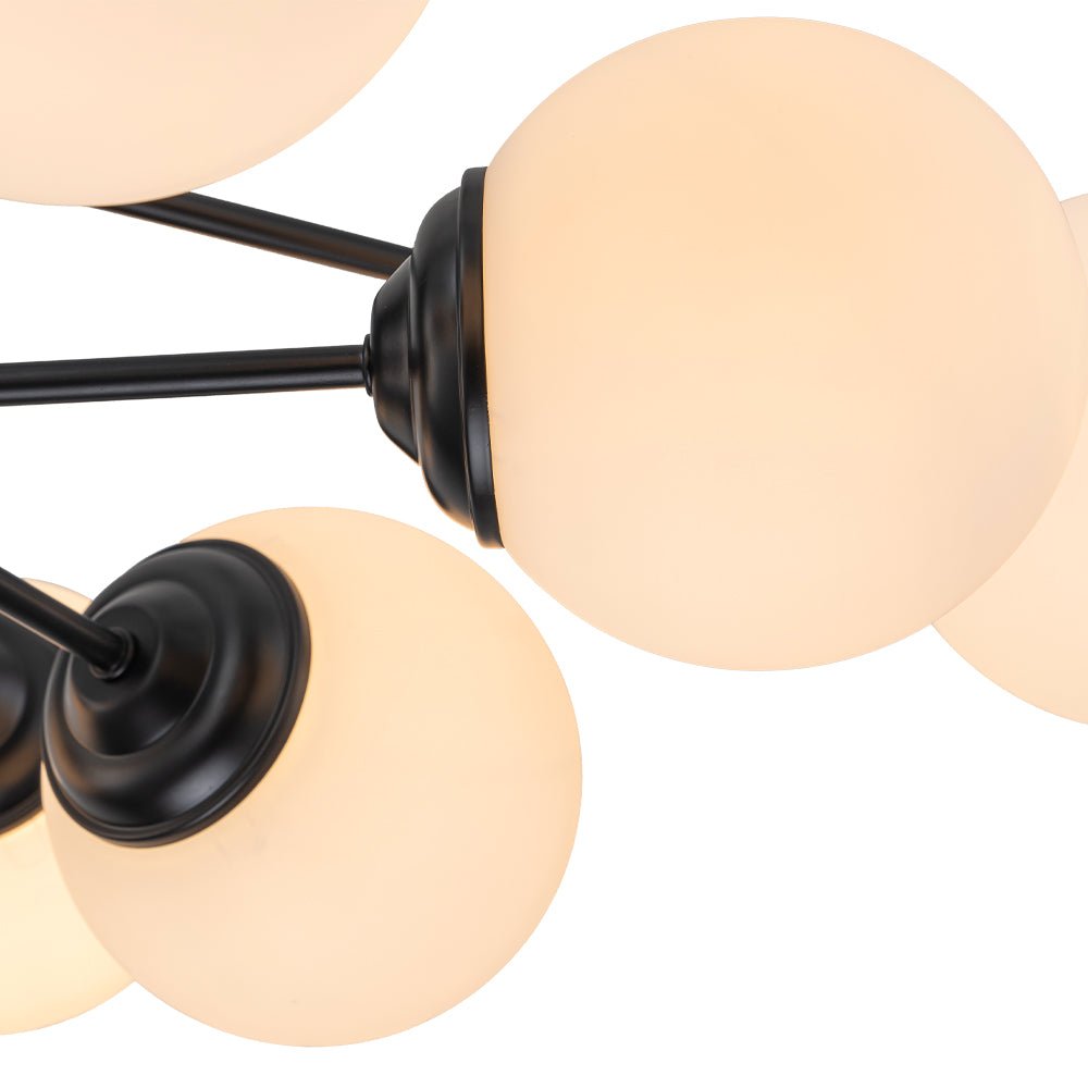Fyrsta Modern Sputnik Opal Glass Chandelier