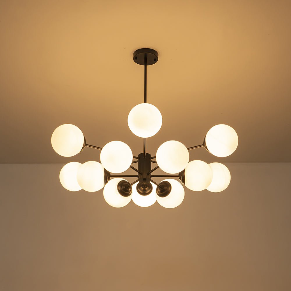Fyrsta Modern Sputnik Opal Glass Chandelier