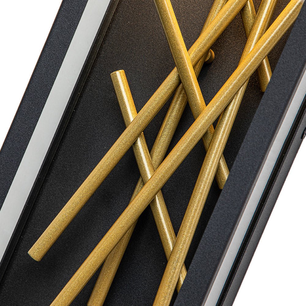 Waegnuvox Modern Rectangular Box Outdoor Metal Wall Sconce