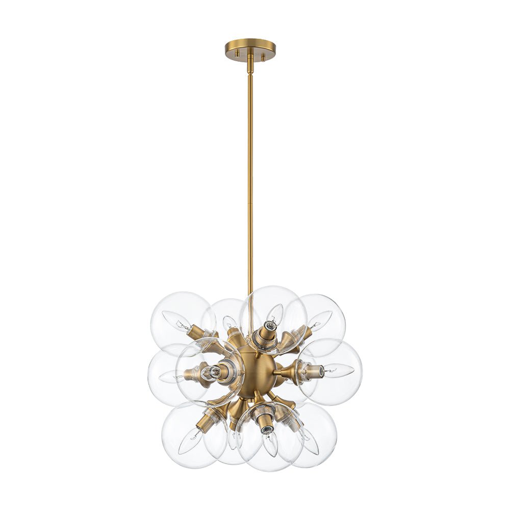 Zoruvium Modern Cluster Globe Bubble Glass Chandelier - Lamp Copper