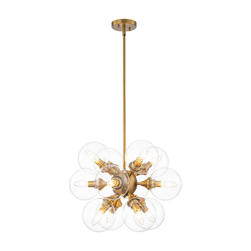 Zoruvium Modern Cluster Globe Bubble Glass Chandelier - Lamp Copper