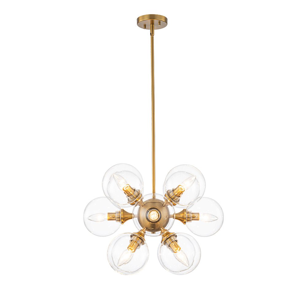 Zoruvium Modern Cluster Globe Bubble Glass Chandelier - Lamp Copper
