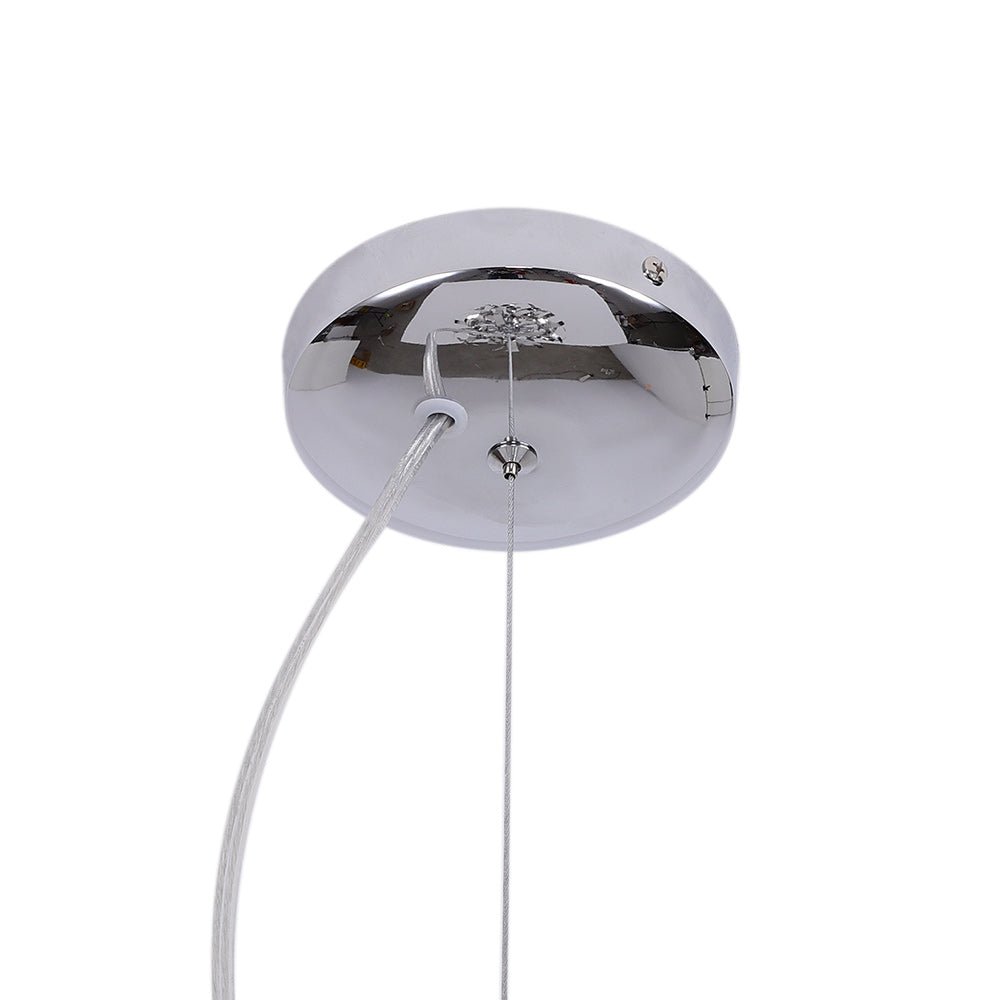 Vatnari Modern Ribbon Chrome Blast Metal Pendant Light