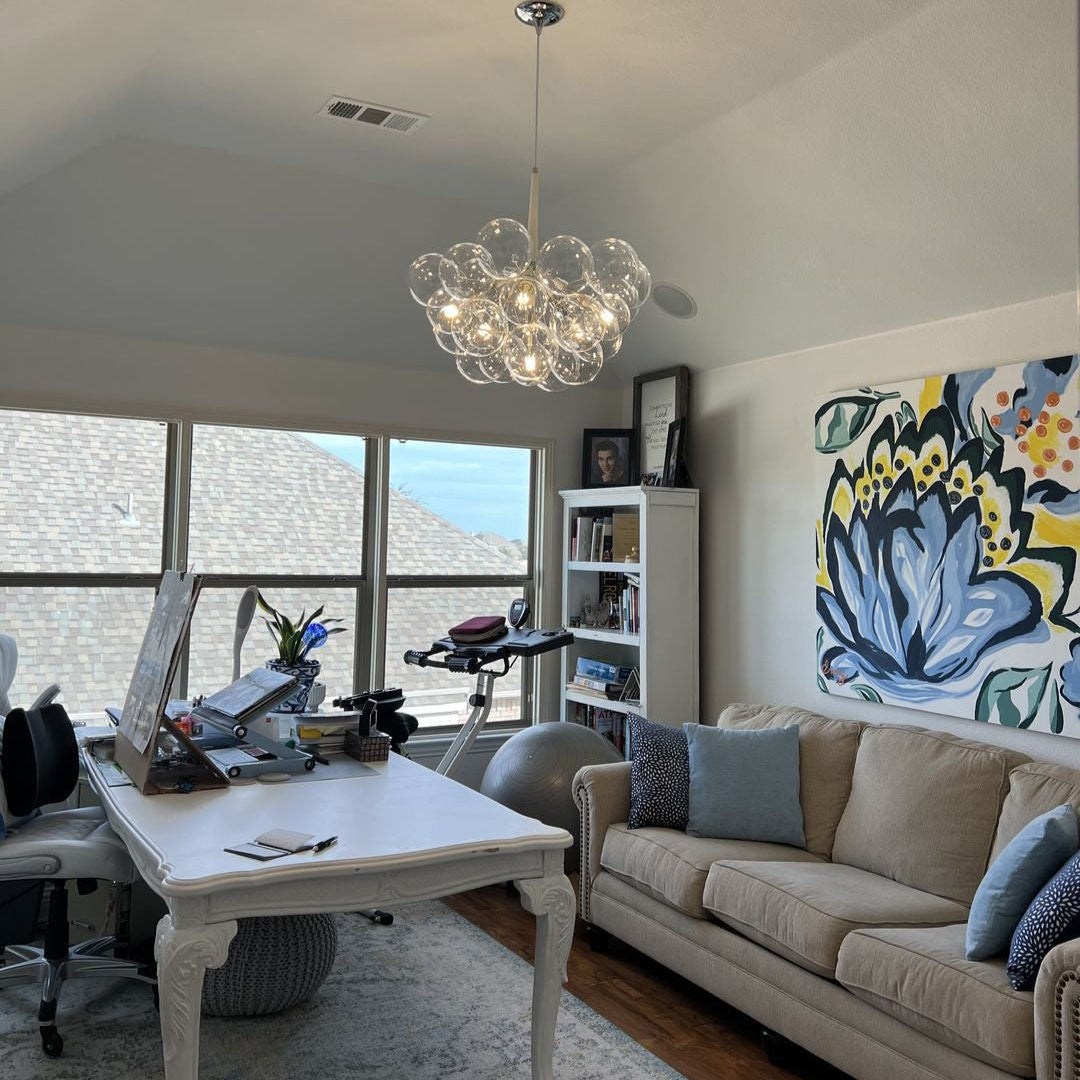 Vesara Modern Glass Chandelier
