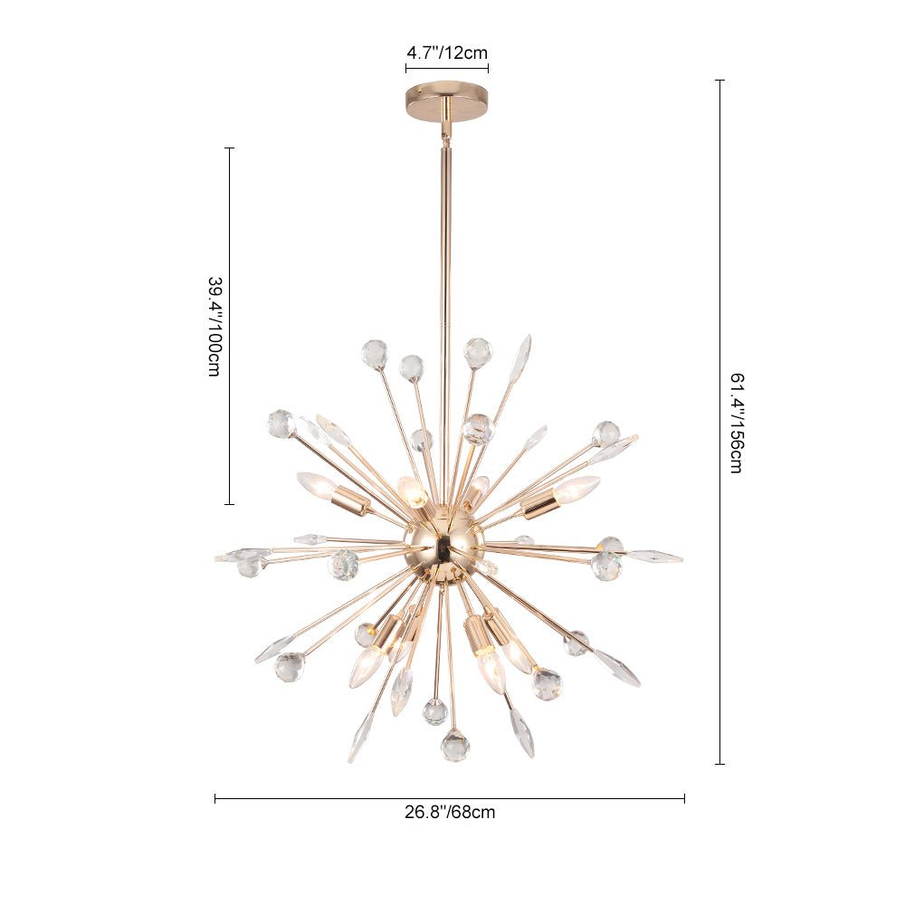 Sindri Modern Sputnik Crystal Chandelier