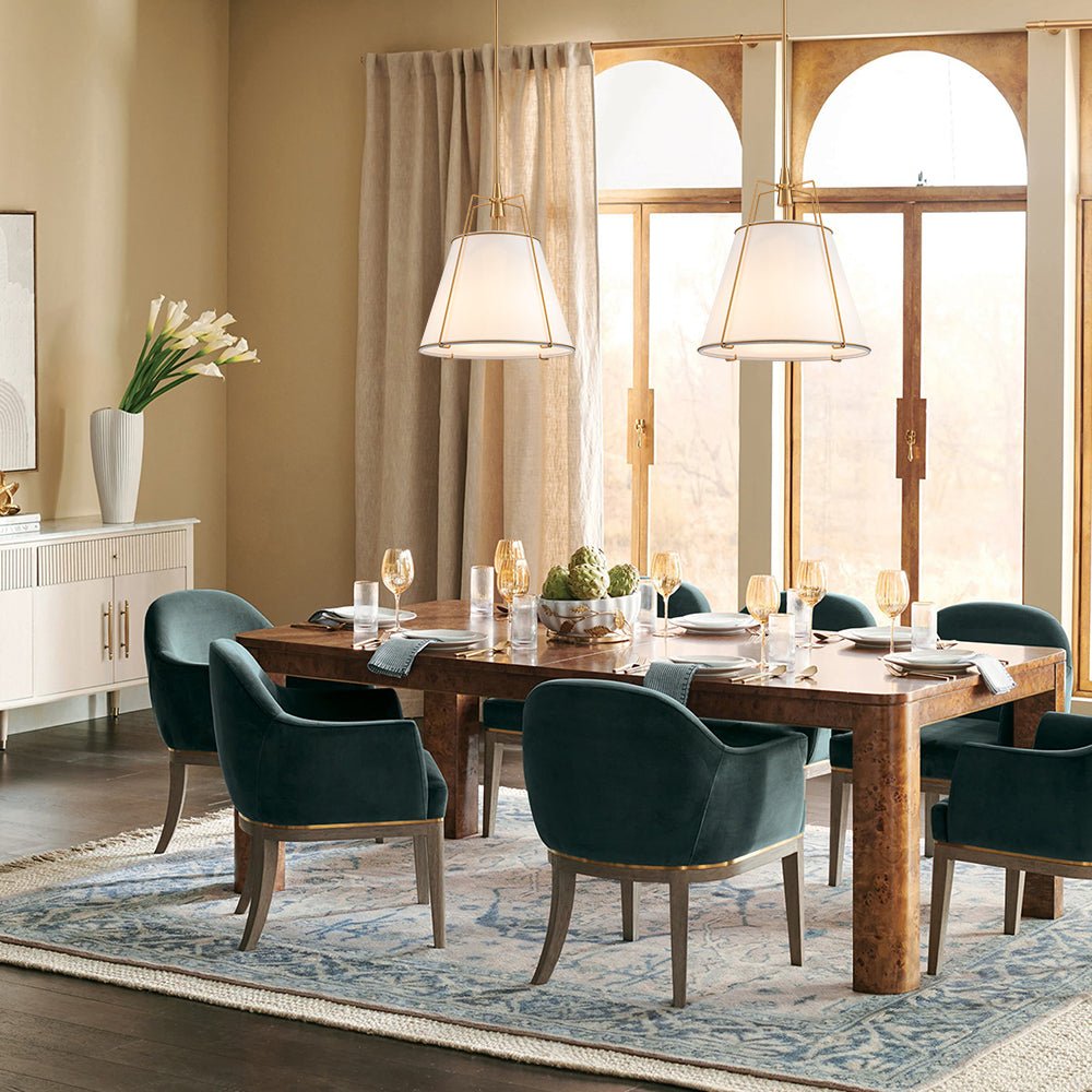 Seriva Modern Fabric Cage Pendant Light