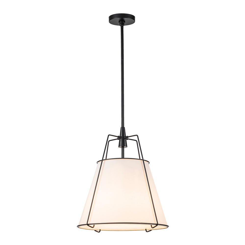 Seriva Modern Fabric Cage Pendant Light