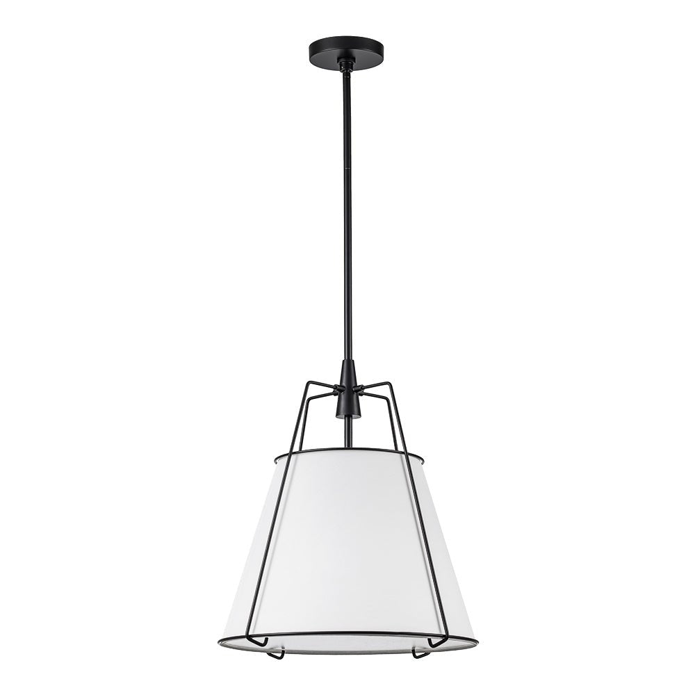 Seriva Modern Fabric Cage Pendant Light