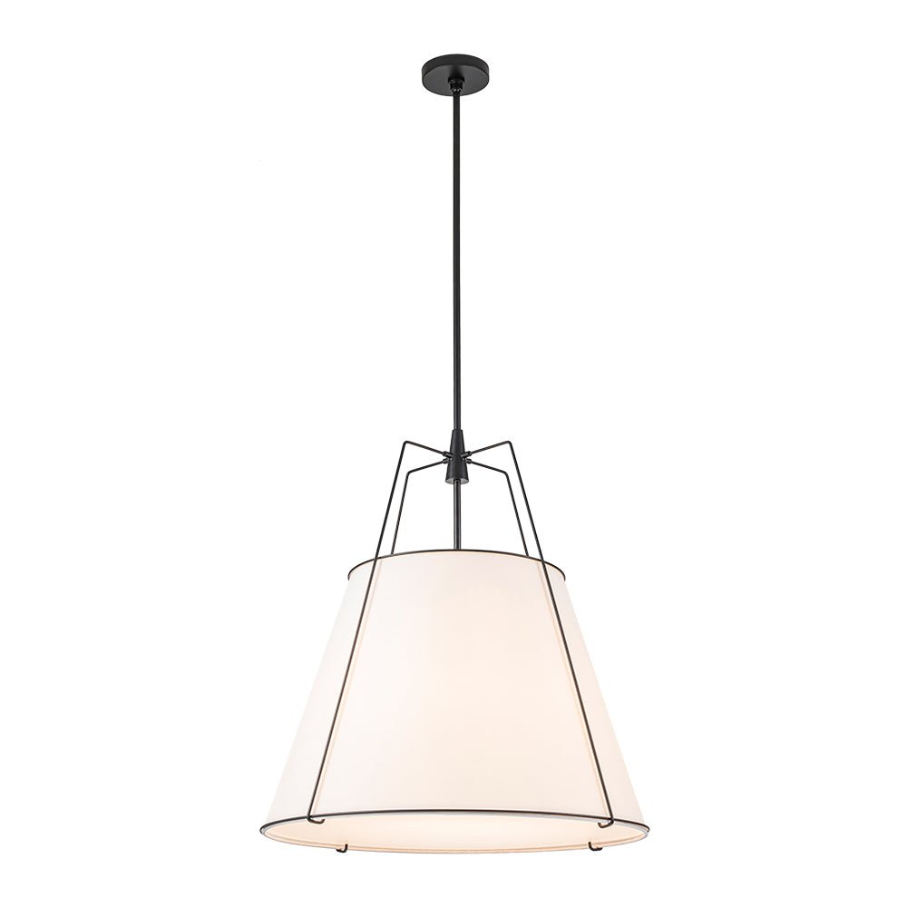 Seriva Modern Fabric Cage Pendant Light