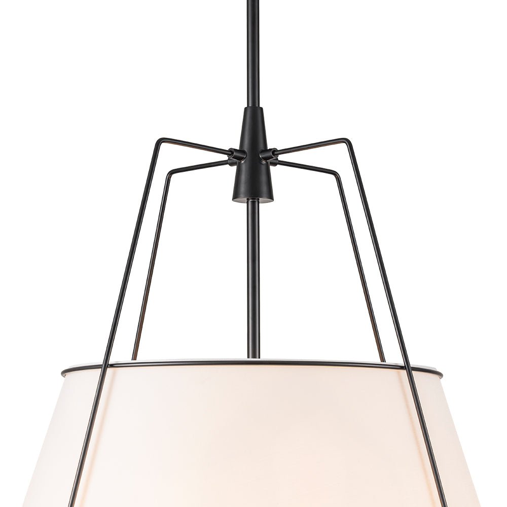 Seriva Modern Fabric Cage Pendant Light