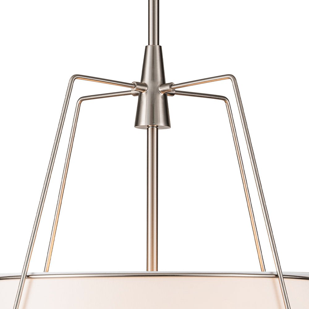 Seriva Modern Fabric Cage Pendant Light