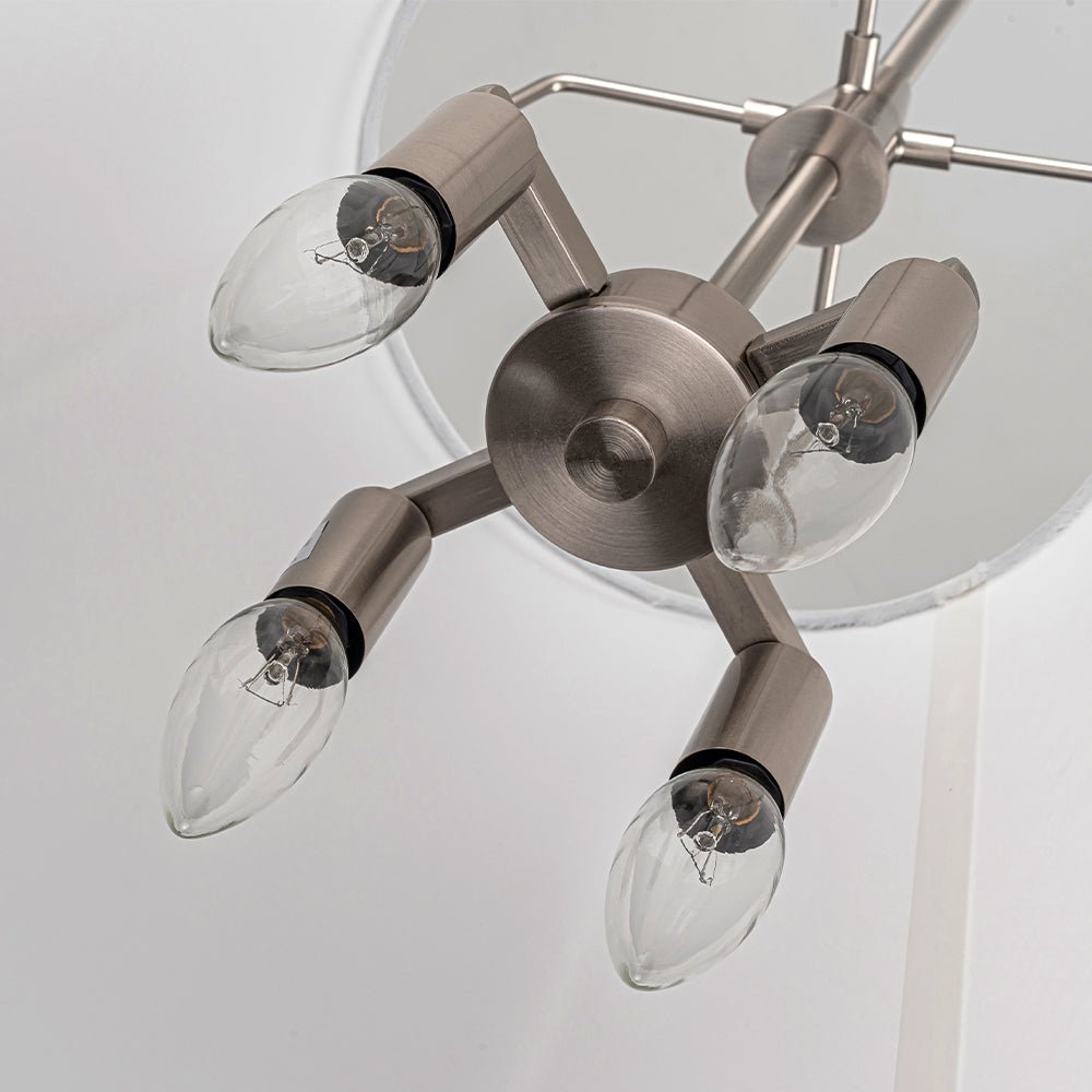Seriva Modern Fabric Cage Pendant Light