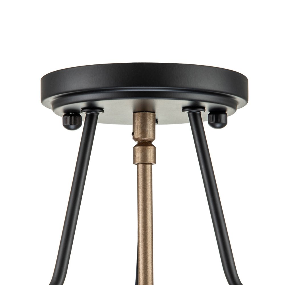Vetria Modern Glass Semi Flush Mount Ceiling Light