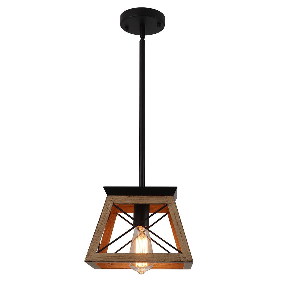 Ildar Modern Farmhouse Geometric Metal Pendant Light