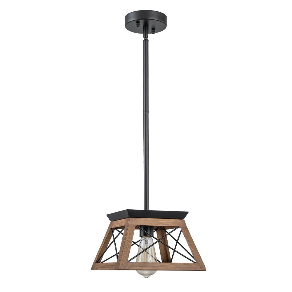 Ildar Modern Farmhouse Geometric Metal Pendant Light
