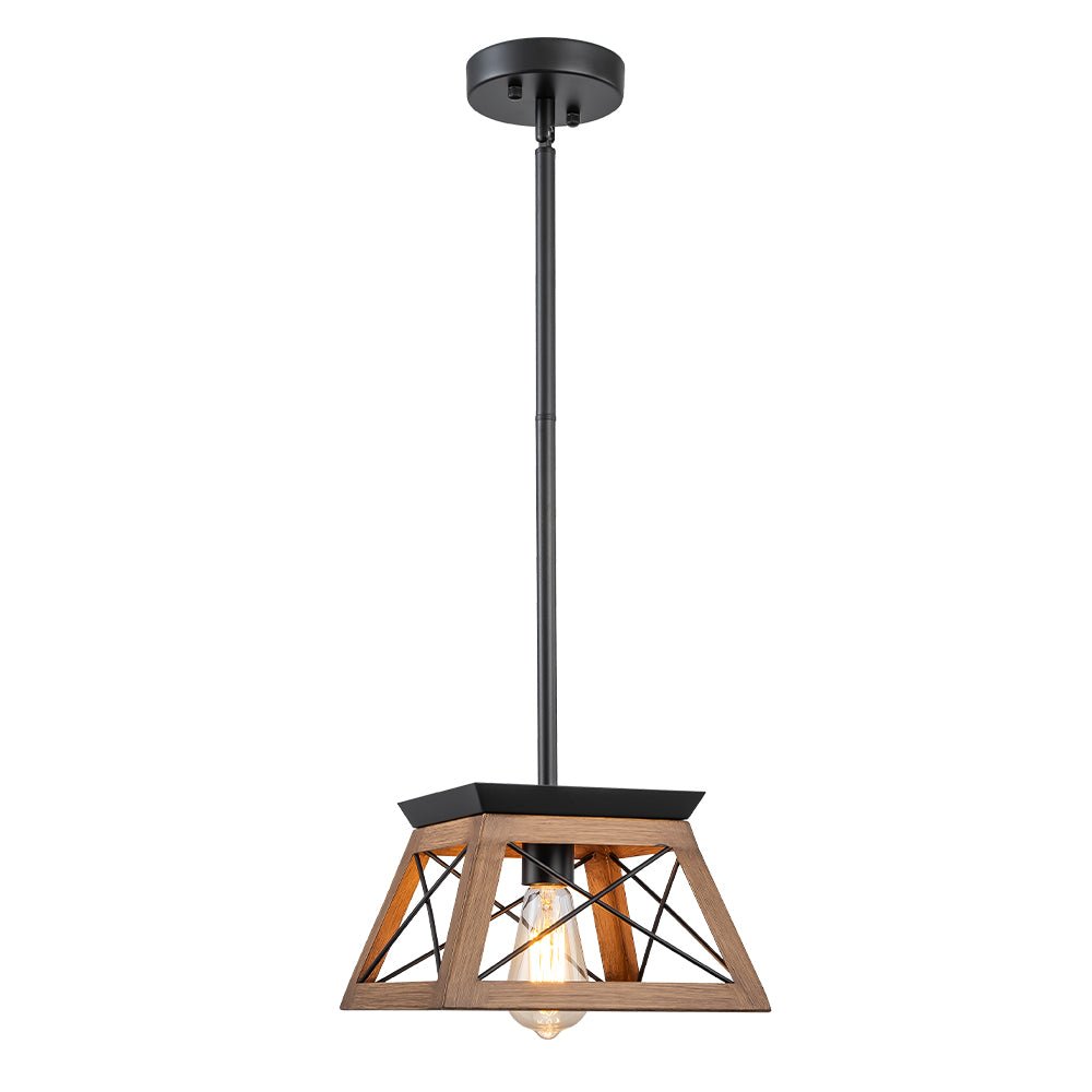 Ildar Modern Farmhouse Geometric Metal Pendant Light