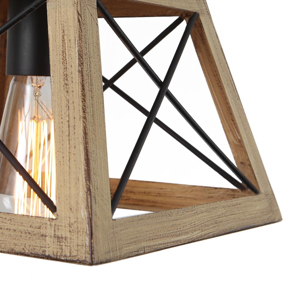 Ildar Modern Farmhouse Geometric Metal Pendant Light