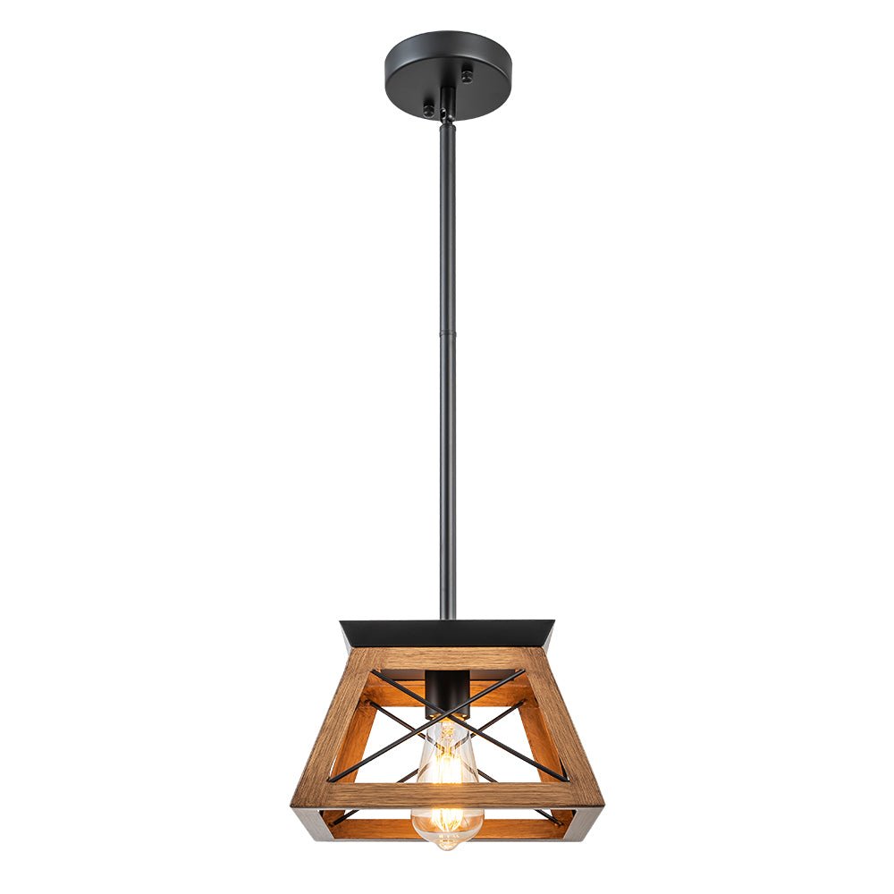 Ildar Modern Farmhouse Geometric Metal Pendant Light